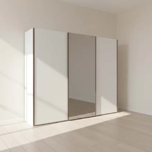Placard Ropero 3 Puertas Mdf Blanco Venetto en Blanco - Roperos y placares, Uruguay | Divino