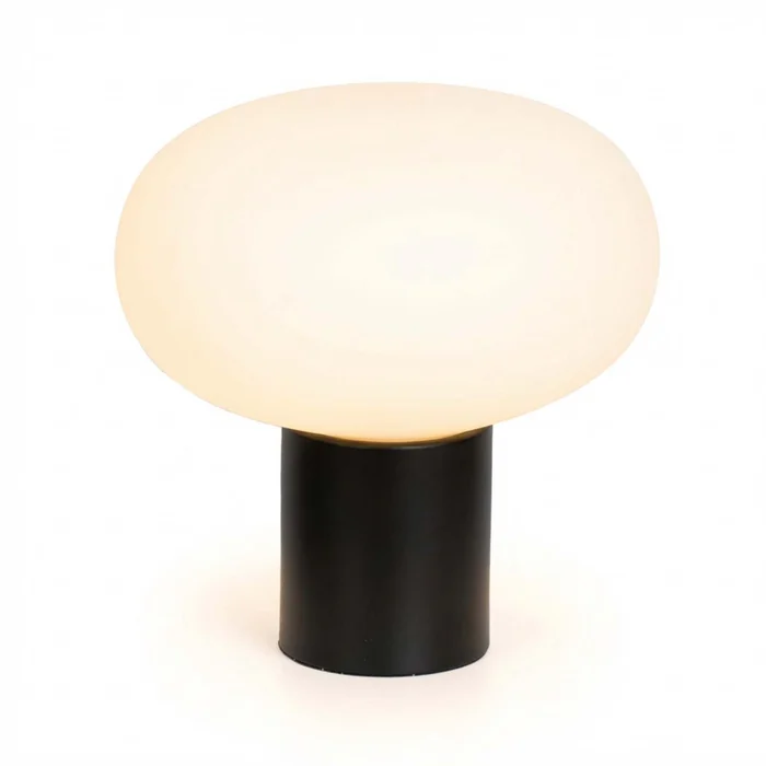 Lámpara De Mesa Metal-y-vidrio Negro Ml251005/6 en Negro - Lámparas de mesa, Uruguay | Divino, vista 2