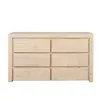 Comoda 6 Cajones Madera-acacia Natural-beige Newport en Blanco - Cómodas, Uruguay | Divino, vista 2 de 4