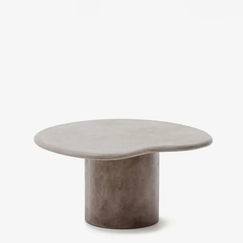Mesa de centro Macarella de cemento - 83 x 77 cm en Gris - Mesas de living, Uruguay | Kavehome
