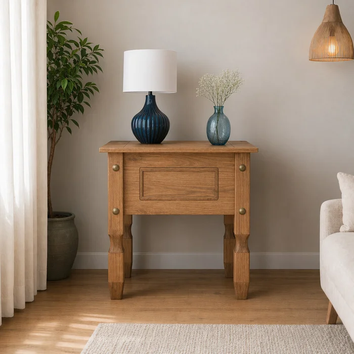 Mesa lateral — Serra Amoblamientos en Marrón - Mesas de living, Uruguay | Serra Amoblamientos