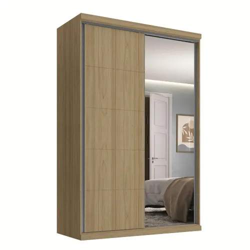 Ropero Placard 2 Puertas Mdf Natural-beige South en Beige - Roperos y placares, Uruguay | Divino