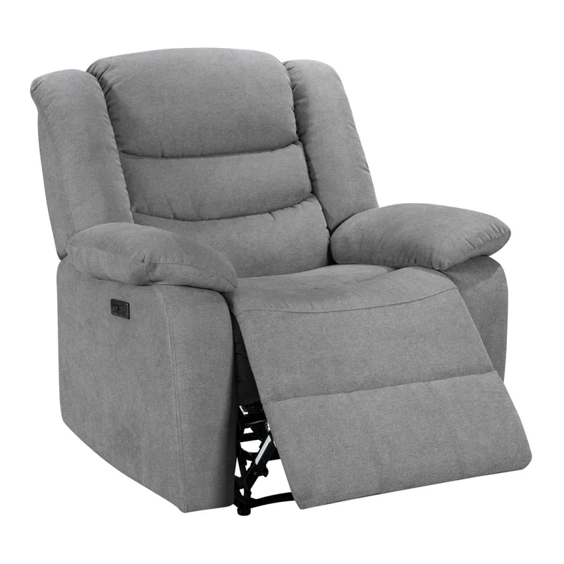 Recliner Eléctrico Tela Gris Marsella Ii en Gris - Sillones y sofás, Uruguay | Divino, vista 4