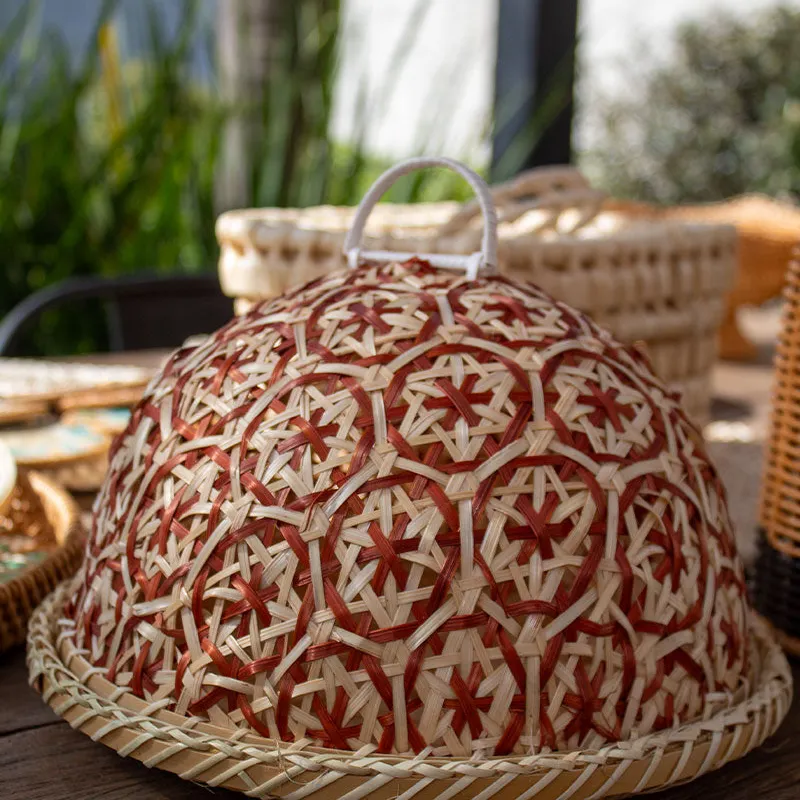BANDEJA CON CAMPANA BAMBÚ en Azul - Decoración, Uruguay | Cabana