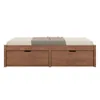 Cama Madera Maciza Con Cajones - 1 plaza - Linea beauty / Funcional - Marron en Marrón - Dormitorio, Uruguay | Rústico Hogar, vista 3 de 4
