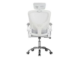Silla de escritorio con apoya cabeza en Gris - Escritorios y sillas de escritorio, Uruguay | Que Sal Muebleria, vista 3