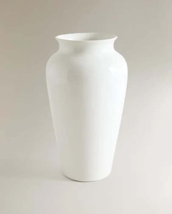 JARRÓN DECORATIVO CERÁMICA ALTO en Blanco - Jarrones, Uruguay | Zara Home, vista 2