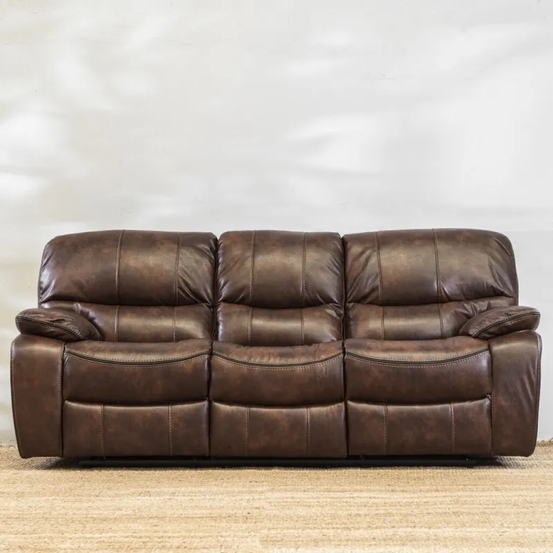 Sillón Reclinable Niza 3 Cuerpos Chocola en Marrón - Sillones y sofás, Uruguay | Aihaus