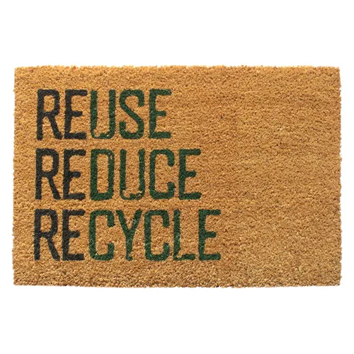 FELPUDO COCO REUSE/REDUCE/RECYCLE. 40x60CM/H1.5CM - Textiles, Uruguay | Decohogar