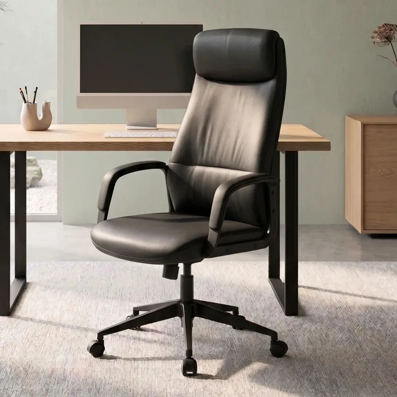 Silla De Escritorio Oficina Negra 2 Posiciones - Lumexa - Negro en Negro - Sillas de escritorio, Uruguay | Ecowood