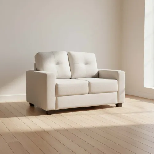 Sillón 2 Cuerpos Tela Natural-beige Piria Arena en Beige - Sillones y sofás, Uruguay | Divino