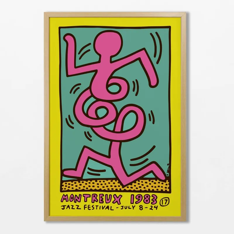 Keith Haring - Montreux Jazz Festival en Multicolor - Láminas, Uruguay | La Cuadrería