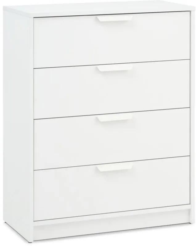 Cómoda JENSLEV 4 cajones blanco en Blanco - Cómodas, Uruguay | JYSK