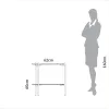 Mesa Auxiliar Esquinera Organica Florencia 60CM - Mesas de living, Uruguay | Balton, vista 5 de 6