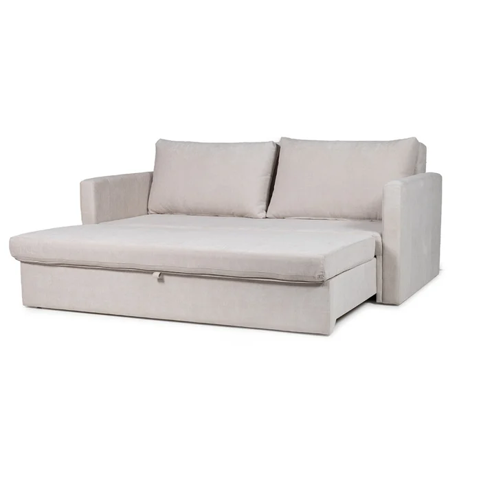 Sofá Cama Wey - Tela Microfibra - Kruger 02-152 (Beige) en Beige - Sillones y sofás, Uruguay | NYR, vista 2
