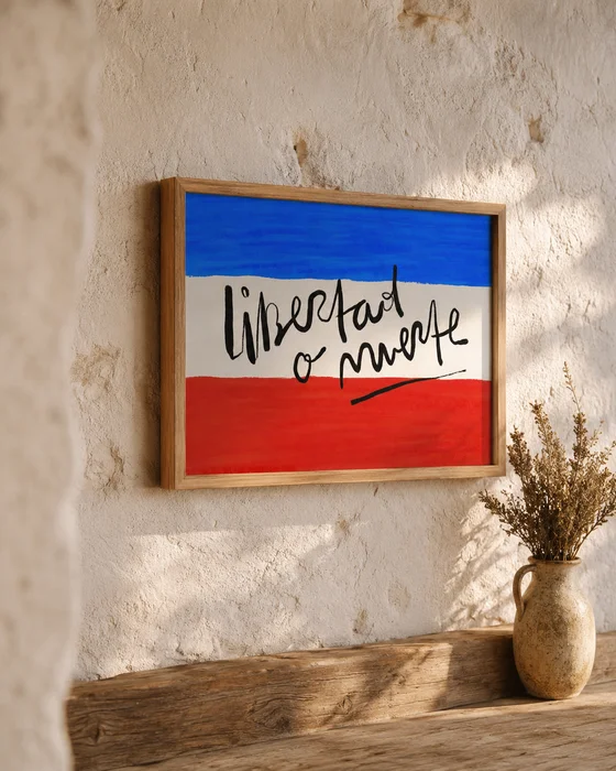 Una frase que marcó historia - Cuadro Libertad o Muerte en Multicolor - Láminas, Uruguay | Kiosko de Mar, vista 2