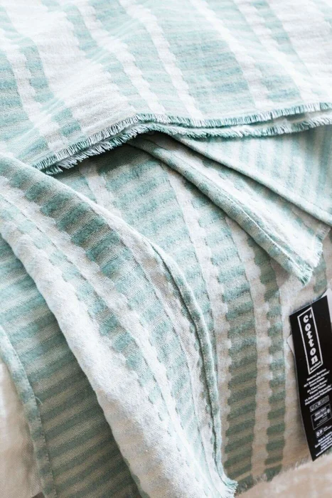 MANTA AUSTRIACA RIVA - VERDE - 2.00 X 1.40 MTS en Verde - Textiles, Uruguay | La Iberica, vista 2