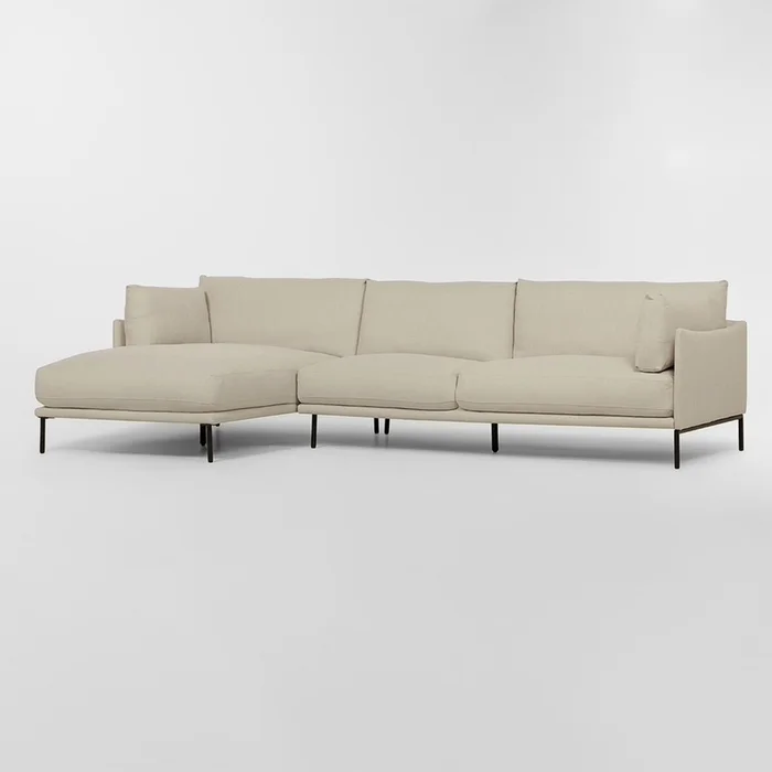 Sofá con chaise COSTA BEIGE IZQUIERDO - Sillones y sofás, Uruguay | Viasono, vista 3