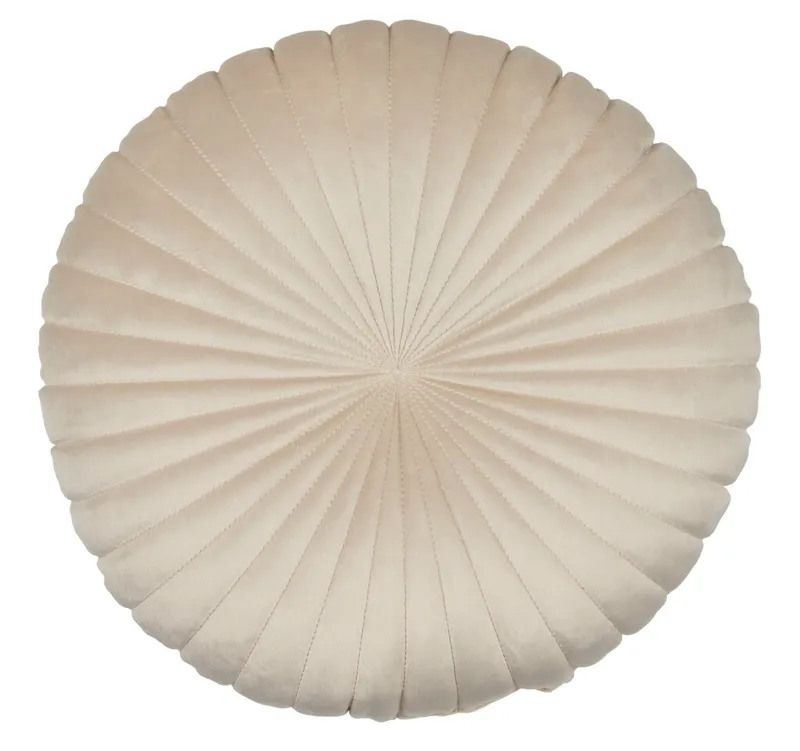 Almohadón KUGLEASK Ø40 terciopelo beige en Beige - Textiles, Uruguay | JYSK