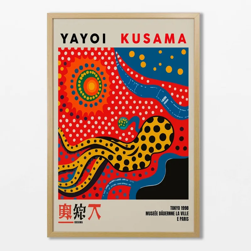 Yayoi Kusama - El pulpo en Multicolor - Láminas, Uruguay | La Cuadrería