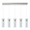 Colgante led lineal cinco cilindros efecto agua 30W en Plateado - Lámparas colgantes, Uruguay | Iluminica, vista 1 de 6