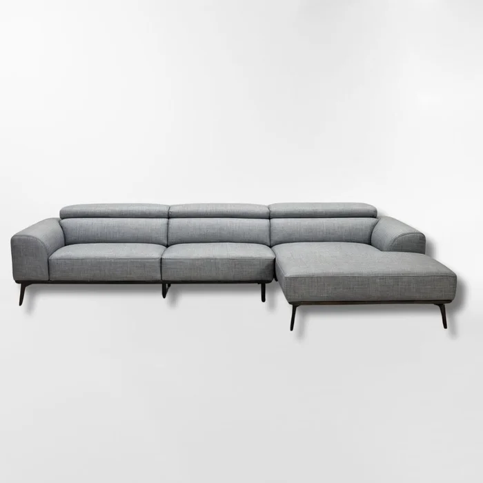 Sofá con chaise DUNA TELA GRIS DERECHO - Sillones y sofás, Uruguay | Viasono, vista 2