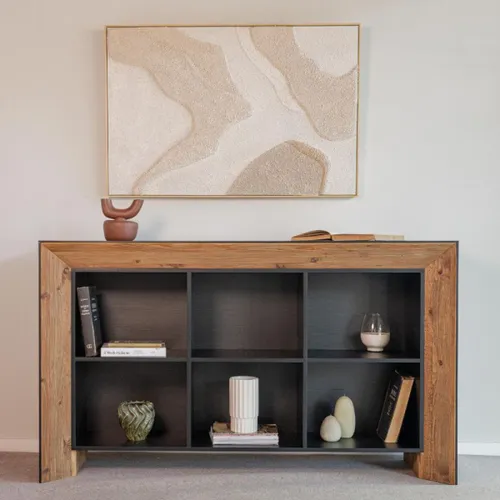 Buffet Rustico Laqueado / Madera Reciclada en Negro - Aparadores y recibidores, Uruguay | Fábrica Italiana