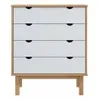 Comoda 4 C Mel/Gris Linea Nordica en Madera Maciza - Cómodas, Uruguay | Que Sal Muebleria, vista 12 de 16