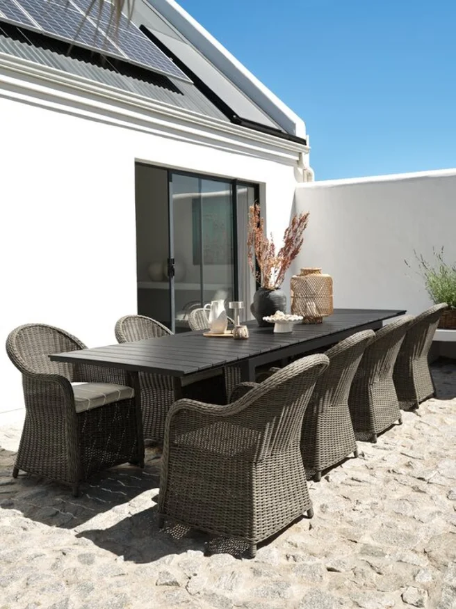 Mesa de jardín VATTRUP A95xL206/321 negro en Negro - Muebles para el exterior, Uruguay | JYSK, vista 2