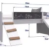 Cama Infantil con Tobogán con Pizarrón - Dormitorio, Uruguay | RM Muebles y Deco, vista 5 de 5