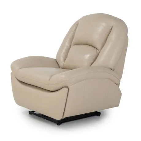 Butaca Cozy (Reclinable eléctrica) - Cuero Básico - 519 (Beige) en Beige - Butacas, banquetas y puffs, Uruguay | NYR