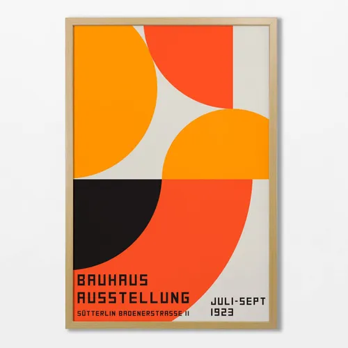 Bauhaus - Orange N.02 en Multicolor - Láminas, Uruguay | La Cuadrería