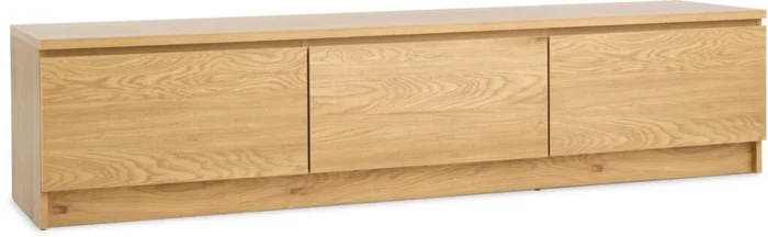 Mueble TV LIMFJORDEN 2 cajones 1 puerta roble en Madera natural - Muebles para TV, Uruguay | JYSK