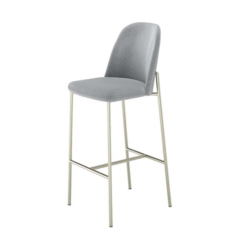 Banqueta Lucile - Linea Monaco - Gris en Gris - Butacas, banquetas y puffs, Uruguay | Rústico Hogar