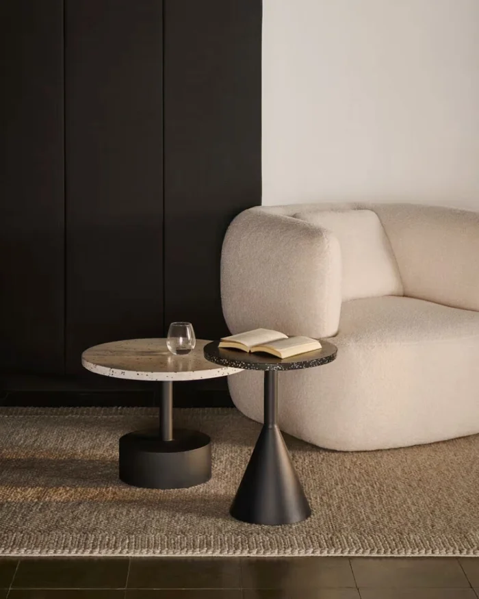 Mesa auxiliar Delano Ø 40 cm negro en Negro - Mesas de arrimo, Uruguay | Kavehome, vista 2