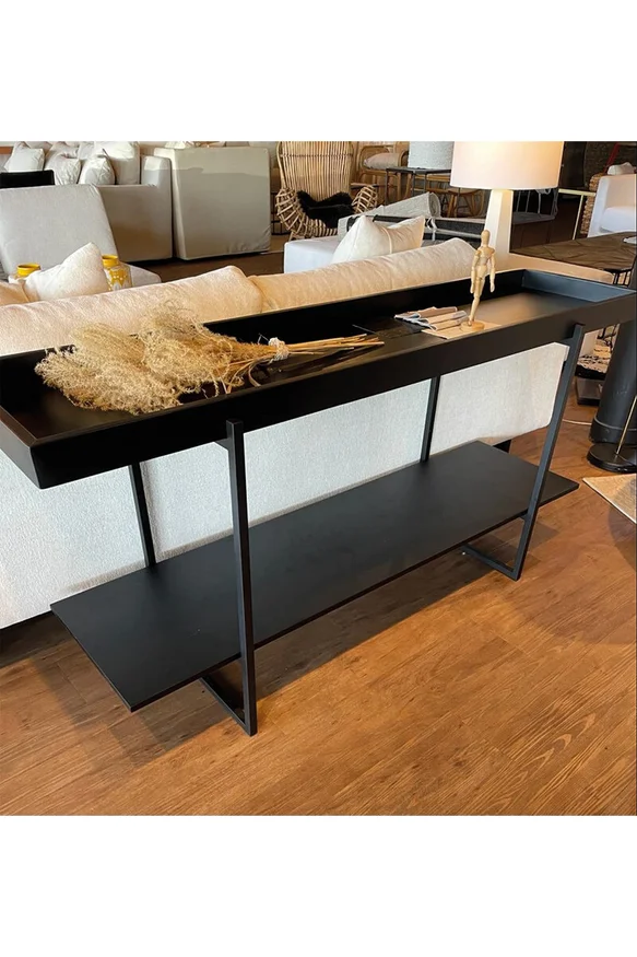CONSOLA LION NEGRO 160X44X77H CM - Aparadores y recibidores, Uruguay | Vinibel, vista 2