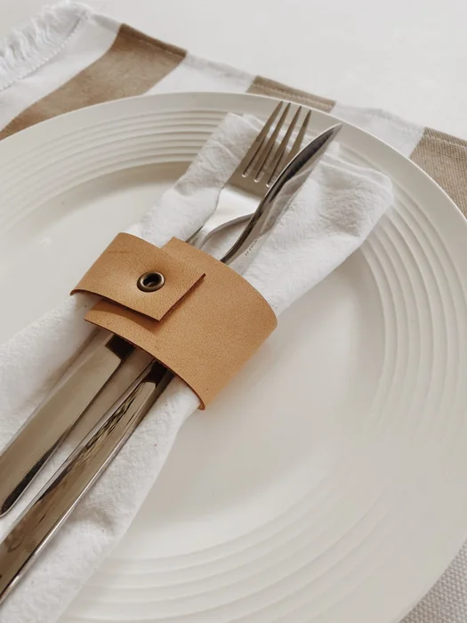 Servilletero remache (kit x6) en Blanco - Textiles, Uruguay | Dreams On Time