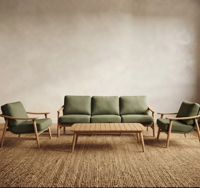 Juego De Exterior Masaya en Verde oliva - Muebles para el exterior, Uruguay | Aihaus