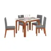 Juego Comedor Mesa 4 Sillas Tapizadas Mdf - Mesas de comedor, Uruguay | Soy Hogar, vista 1 de 8