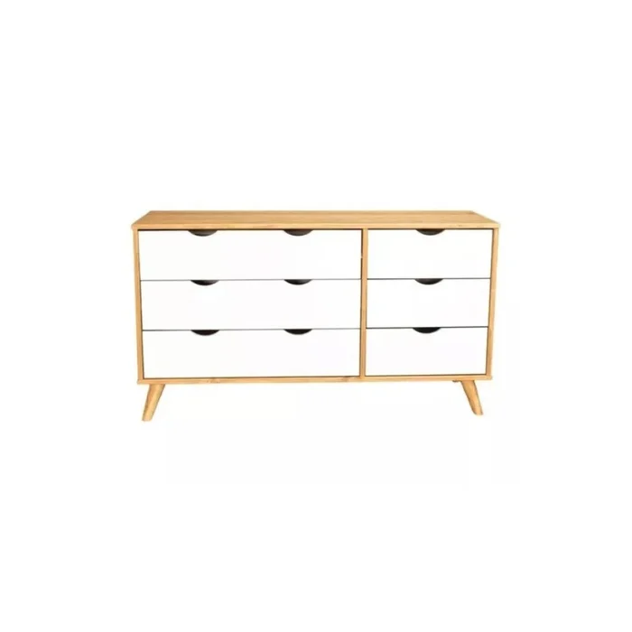 Cómoda 6 Cajones - Línea Berlin - Blanco en Blanco - Cómodas, Uruguay | Ecowood, vista 5