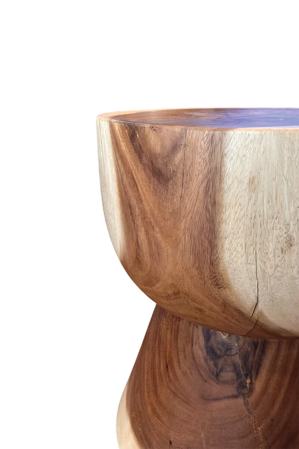 BANCO JIMBARAM 40DIAMx45CM H en Madera natural - Butacas, banquetas y puffs, Uruguay | Vinibel, vista 2