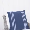 ALMOHADON CAPE STRIPE DENIM/BLANCO INTERIOR Y EXTERIOR en Multicolor - Textiles, Uruguay | Sentido Jose Ignacio, vista 1 de 3