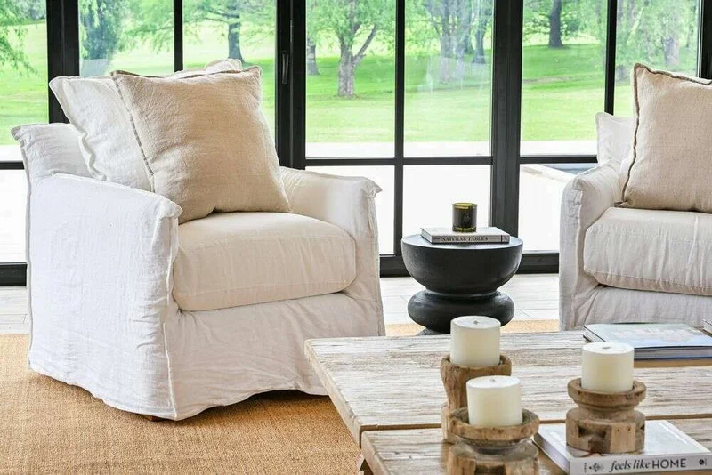 SILLON ALMA LINO BLANCO - 1 CUERPO en Blanco - Sillones y sofás, Uruguay | La Iberica, vista 5