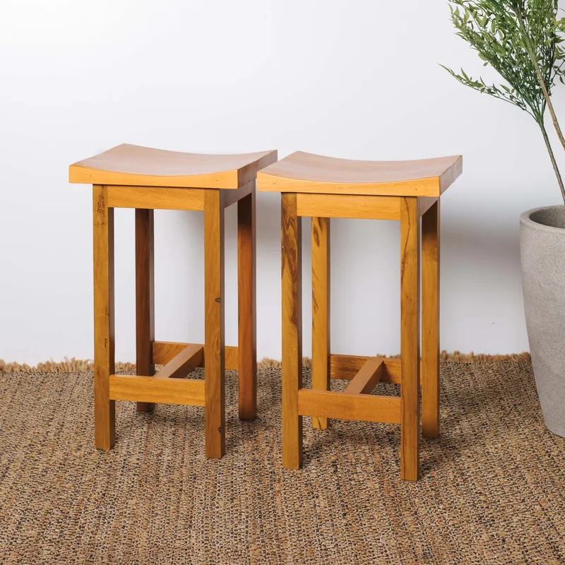 BANQUETA BOWL en Madera natural - Butacas, banquetas y puffs, Uruguay | Fundamento Muebles