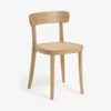 Silla Romane madera de haya acabado natural y chapa de fresno y ratán en Madera natural - Sillas, Uruguay | Kavehome, vista 1 de 10