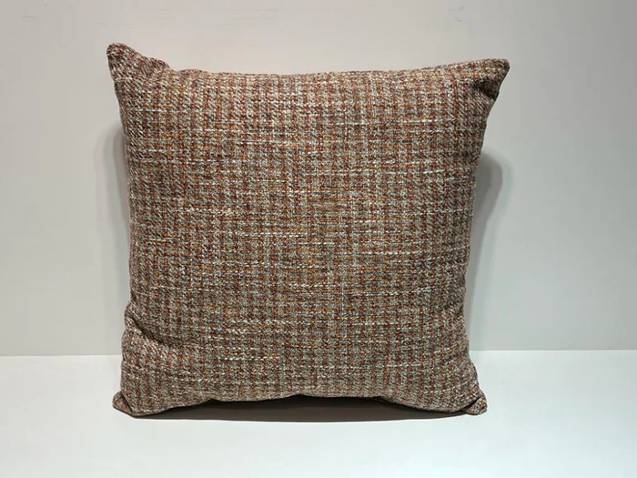 ALMOHADON 40X40 - LINEAS NARAJA, TERRACOTA Y BEIGE en Multicolor - Textiles, Uruguay | Champagne Home