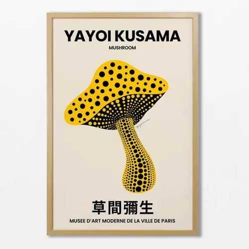 Yayoi Kusama - Mushroom en Amarillo - Láminas, Uruguay | La Cuadrería