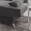 Sofa Cama Living Sillon Reclinable Microfibra Eros Gris - Sillones y sofás, Uruguay | Lais Muebles, vista 2 de 3
