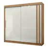 Ropero Seúl Premium – 2 Puertas Corredizas 100% MDF Freijó/Off White en Off-white - Roperos y placares, Uruguay | Mulata, vista 8 de 11