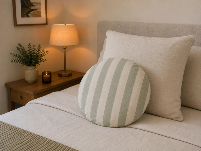 Almohadon Cala en Gris - Textiles, Uruguay | Decilo con Alma, vista 6
